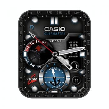 Casio卡西欧海洋三盘表盘.clock