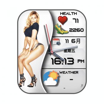 火辣性感辣妹热火身材高级人物表盘.clock