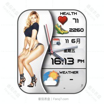 火辣性感辣妹热火身材高级人物表盘.clock