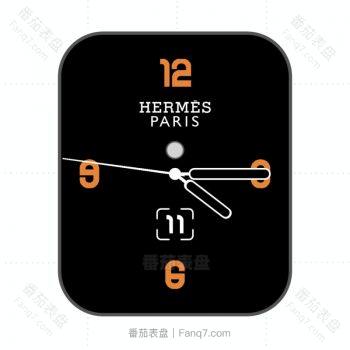 hermes爱马仕橙色数字表盘.clock