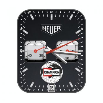 TAG HEUER泰格豪雅双盘灰白表盘.clock