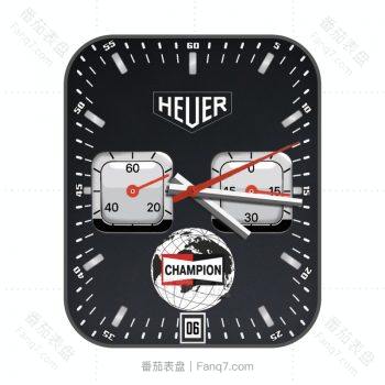 TAG HEUER泰格豪雅双盘灰白表盘.clock