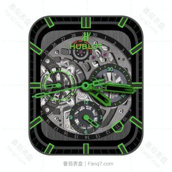 HUBLTO宇舶绿色金属机械高级表盘.clock