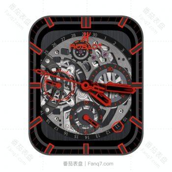 HUBLTO宇舶红色金属机械高级表盘.clock
