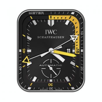 iwc万国黑黄高级简约表盘.clock