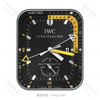 iwc万国黑黄高级简约表盘.clock