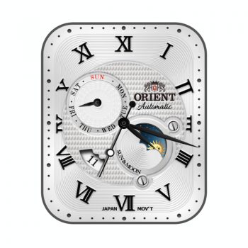 东方双狮orient白底双盘表盘.clock