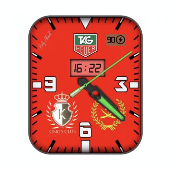 TAG HEUER泰格豪雅红底king club高级表盘.clock