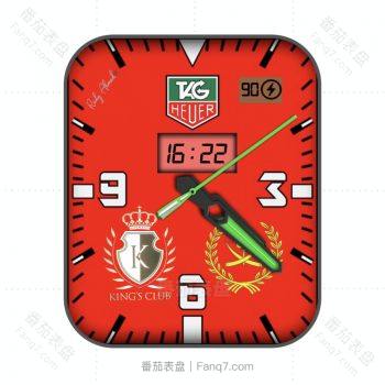 TAG HEUER泰格豪雅红底king club高级表盘.clock