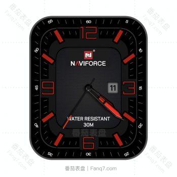 NAVIFORCE领翔红黑表盘.clock