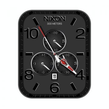 nixon尼克松三盘银色金属表盘.clock