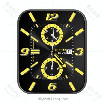 黑黄简约表盘.clock