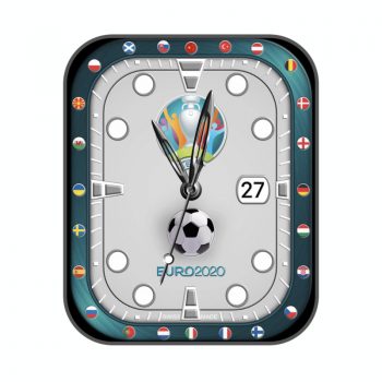 世界杯欧洲杯主题足球2020国旗表盘中国国旗.clock