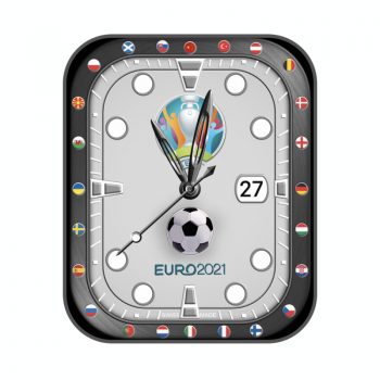 世界杯欧洲杯主题足球2021国旗表盘中国国旗.clock