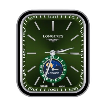 Longines浪琴单盘墨绿高级表盘.clock