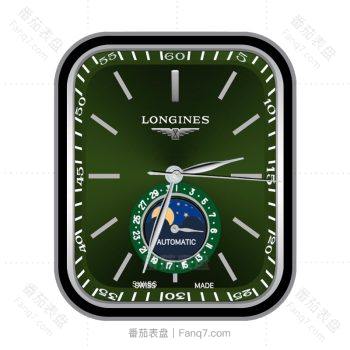 Longines浪琴单盘墨绿高级表盘.clock