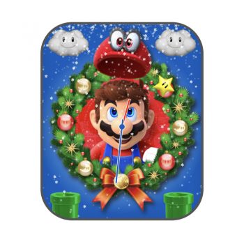 超级玛丽mario单机游戏界面圣诞冰雪蓝色动态表盘.clock