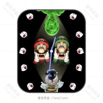 超级玛丽mario单机游戏界面黑色卡通搞怪可爱动态表盘.clock