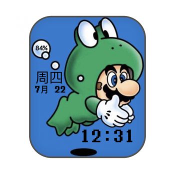 超级玛丽mario单机游戏界面马赛克卡通.clock