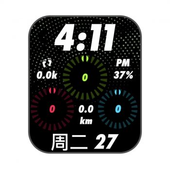 黑色点圈简约表盘.clock