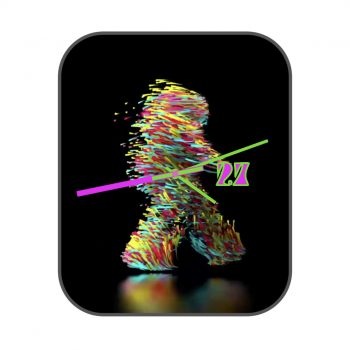 多彩描绘人行行走动态表盘.clock