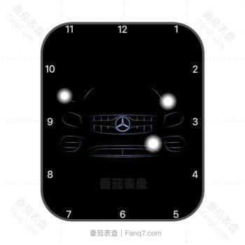 简约炫酷黑大奔汽车描绘动态表盘.clock