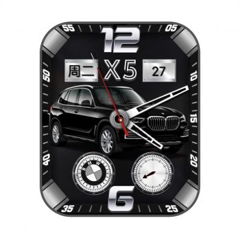 黑色宝马汽车炫酷表盘.clock