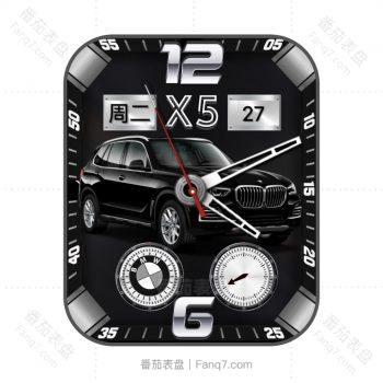 黑色宝马汽车炫酷表盘.clock