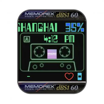 游戏操作界面黑色简约文字表盘.clock