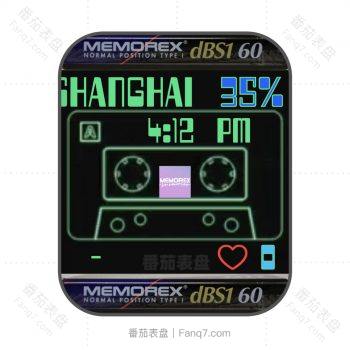 游戏操作界面黑色简约文字表盘.clock