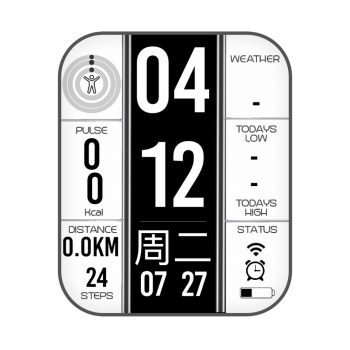 简约黑白文字表盘.clock