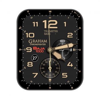 GRAHAM格林汉姆黑色玫瑰金刻度.clock