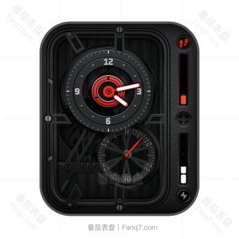 Graphite Red酷黑机械表盘.clock