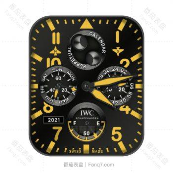 iwc万国炫酷黑金机械三盘.clock