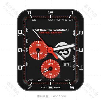 Porsche Design保时捷手表黑红炫酷表盘.clock