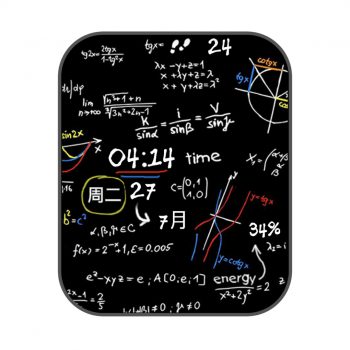 简约文字网红理科生表盘.clock