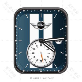 MINI汽车蓝白表盘.clock