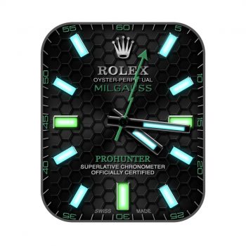 ROLEX劳力士高级黑蜂窝荧光色表盘.clock