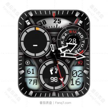 Activities炫酷黑复古卡西欧风机械表盘.clock