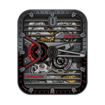 AVI-8 XV741炫酷黑机械表盘.clock