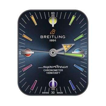 BERITLING百年灵海洋蓝光盘表盘.clock