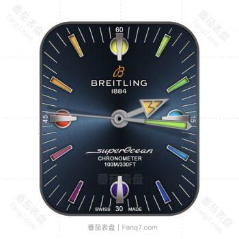 BERITLING百年灵海洋蓝光盘表盘.clock