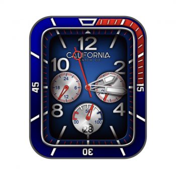 CALIFORNIA 蓝红表盘.clock