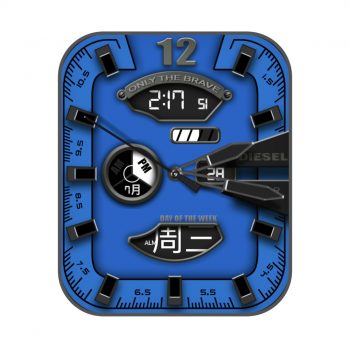 DIESEL 迪赛DZ4550蓝色炫酷表盘.clock