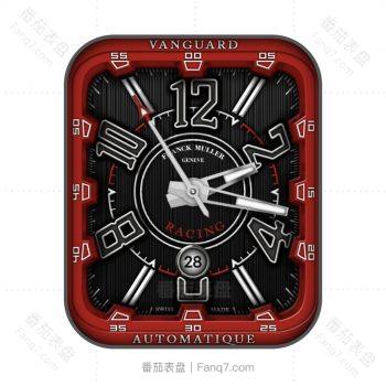 法穆兰Franck Mulle HEART黑色表盘红色外圈炫酷.clock