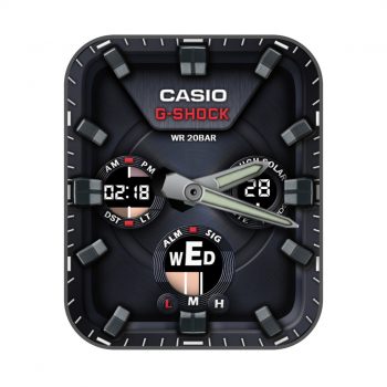 CASIO卡西欧G-SHOCK GST-S100D黑色机械表盘.clock