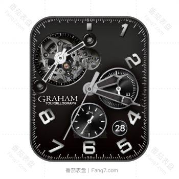 GRAHAM格林汉姆炫酷黑重力飞陀动态表盘.clock