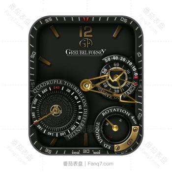高珀富斯GREUBEL FORSEY ALVES ANTÓNIO炫酷黑金机械表盘.clock