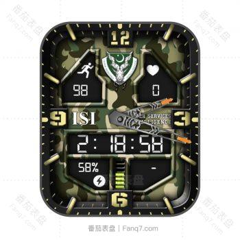 ISI炫酷迷彩风机械复古表盘.clock