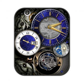 积家Jaeger leCoultre Master Grande炫酷重力飞陀蓝色星空机械表盘.clock